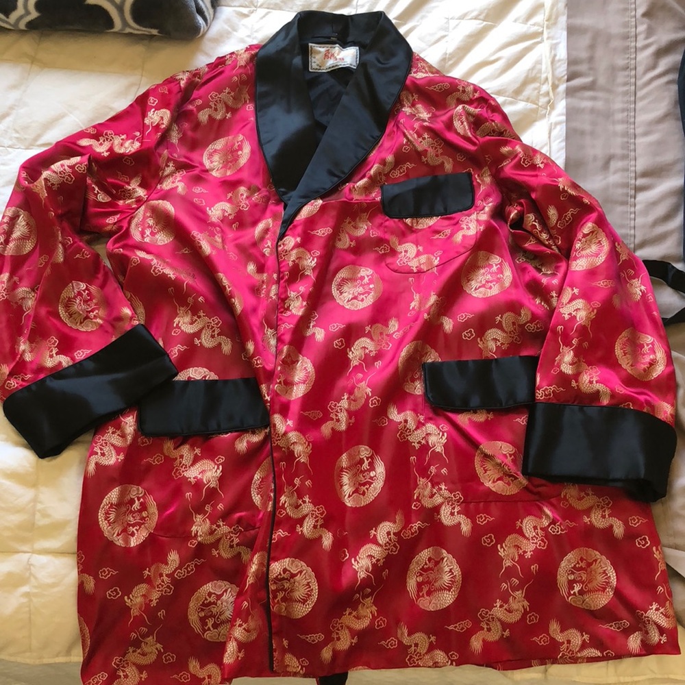 Silk robe